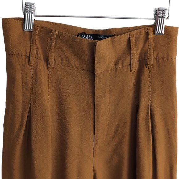 Zara Pleated Culotte Pants *No  Tie - Picture 4 of 5